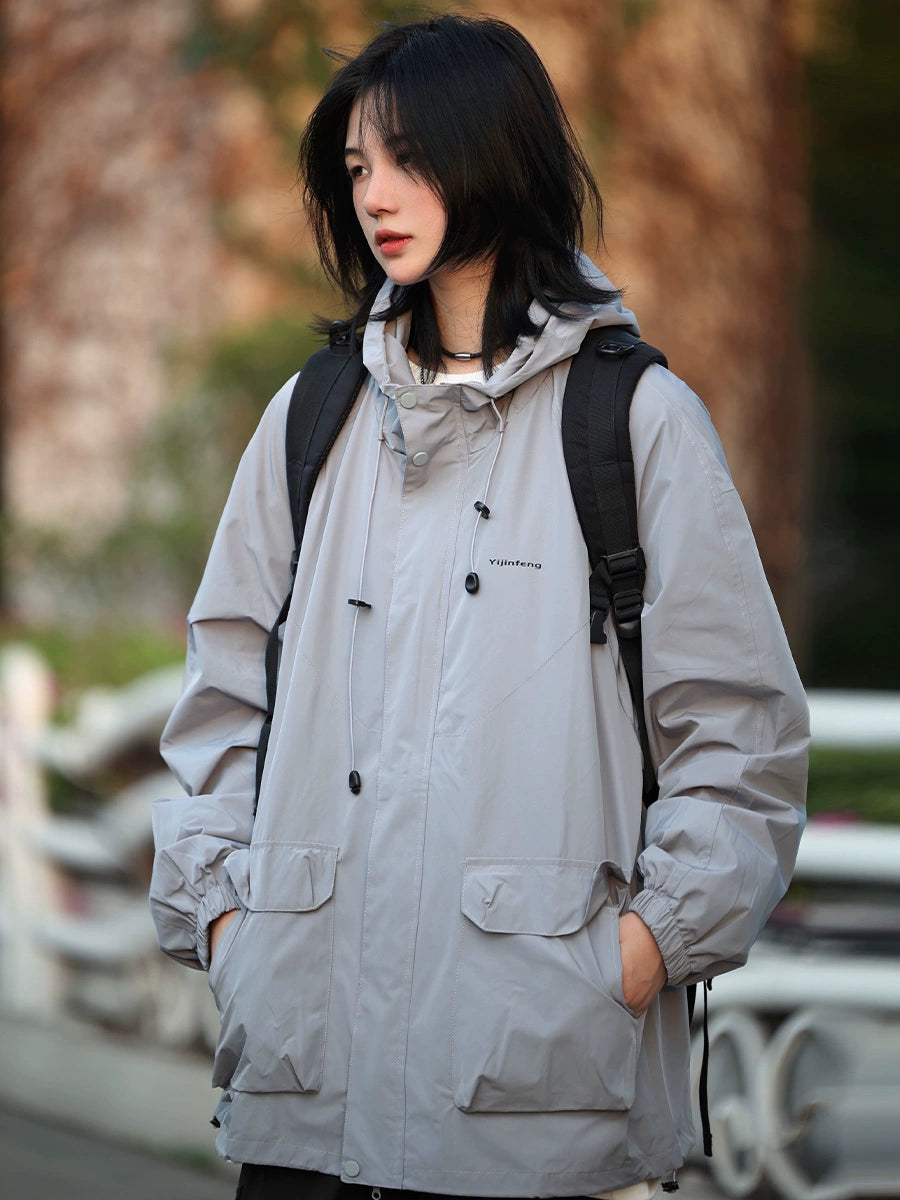 Hooded storm jacket waterproof outdoor jacket No.811