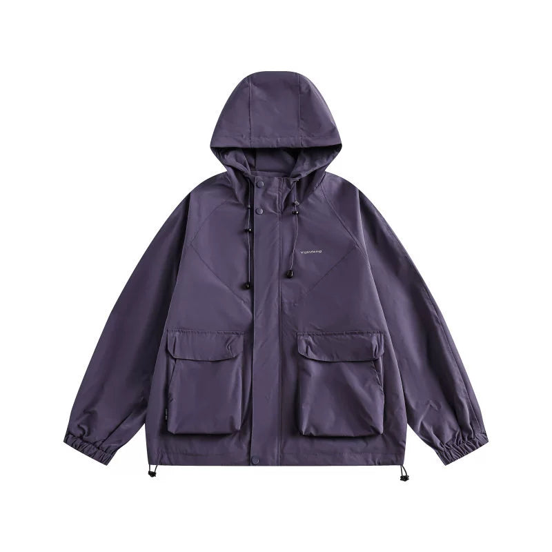 Hooded storm jacket waterproof outdoor jacket No.811