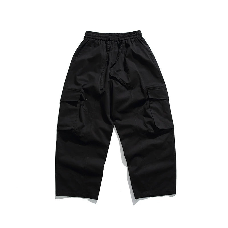 Loose straight cargo pants No.548
