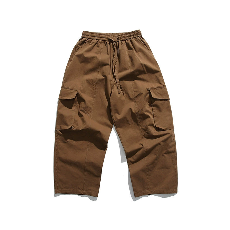 Loose straight cargo pants No.548
