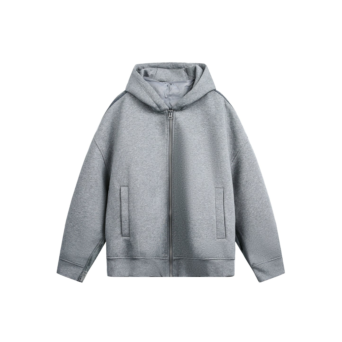 2-in-1 Duck Down Detachable Hooded Zip-Up No. 1706