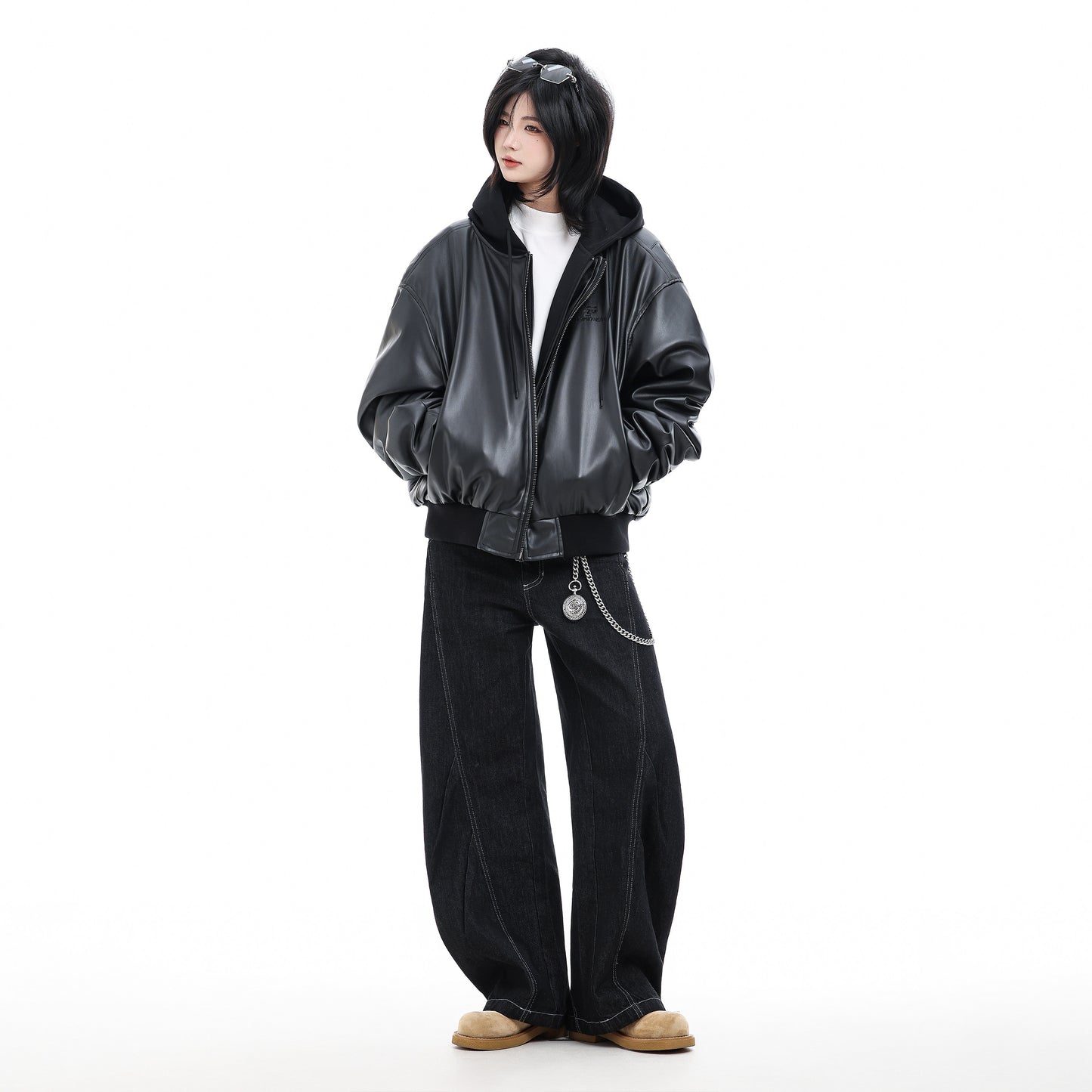 Vegan Leather Bomber Jacket No. 1815