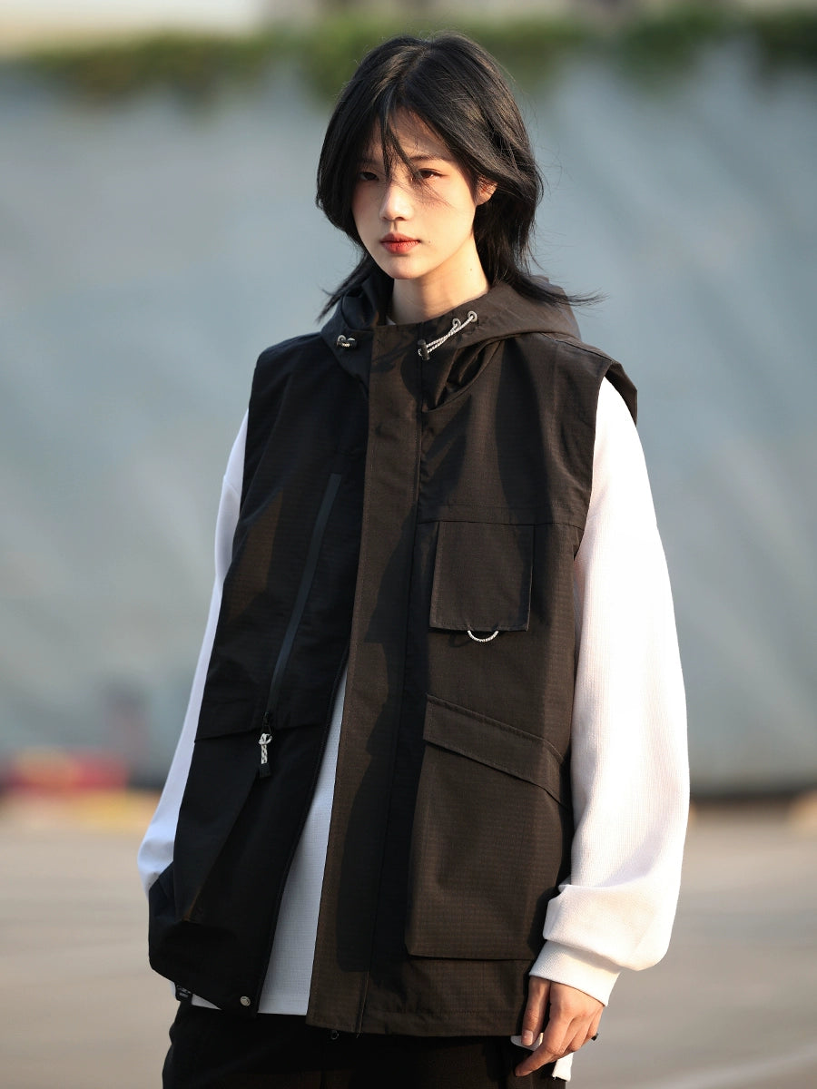 Vest, hooded overalls, jacket No.1216