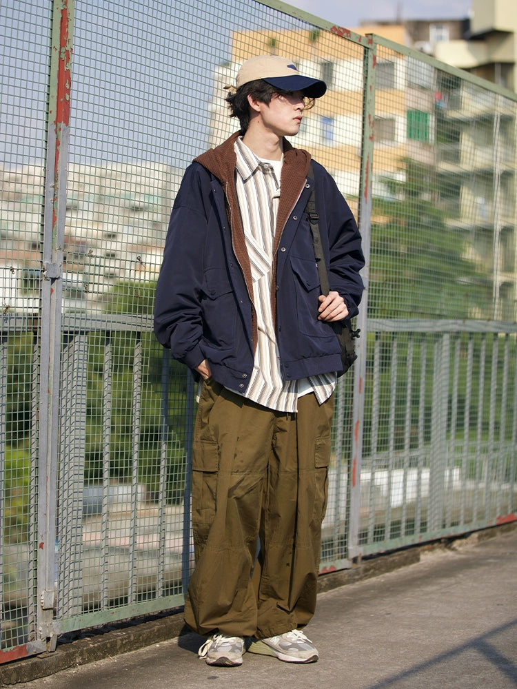 fake two-piece hooded jacket No.103