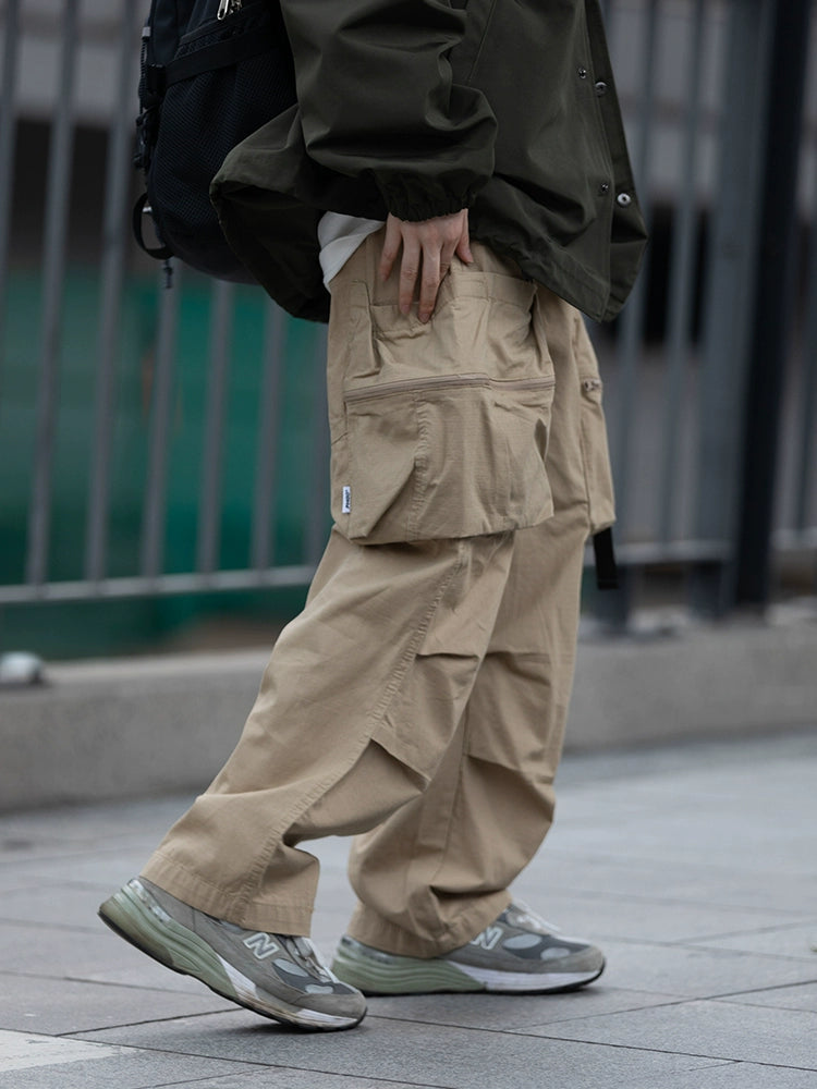 Loose casual straight long pants No.88