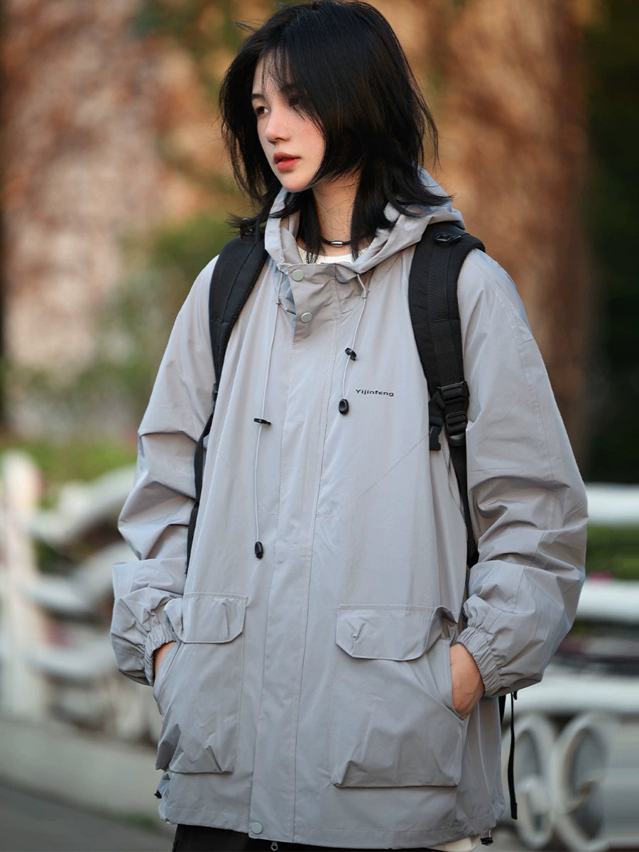 Hooded storm jacket waterproof outdoor jacket No.811