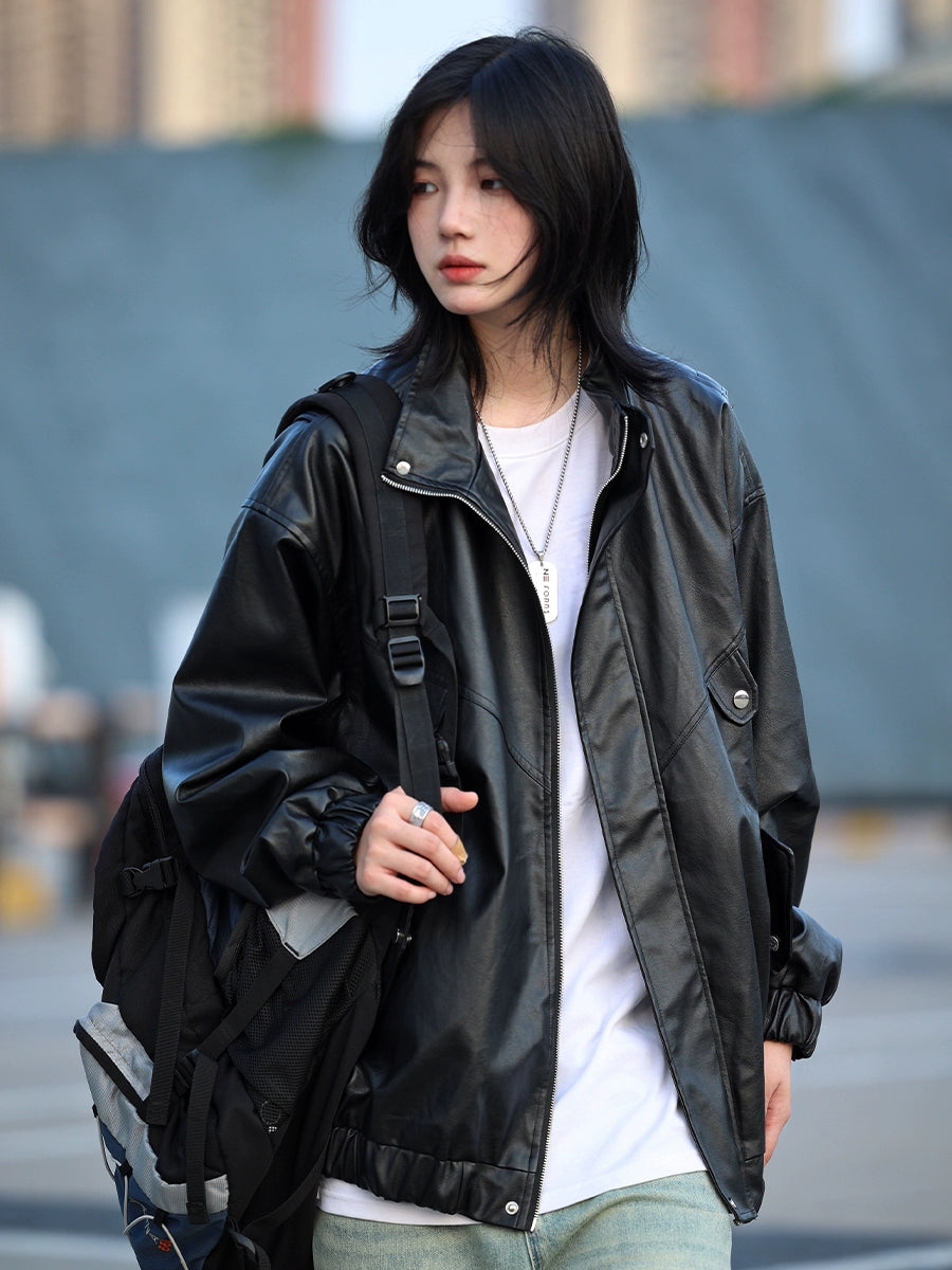 Vegan leather jacket, No.869