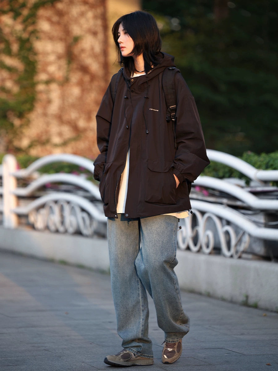 Hooded storm jacket waterproof outdoor jacket No.811