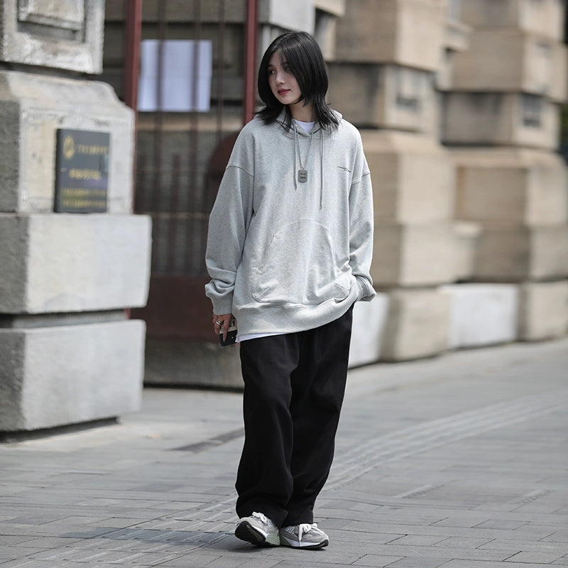 casual pants drape straight No.340