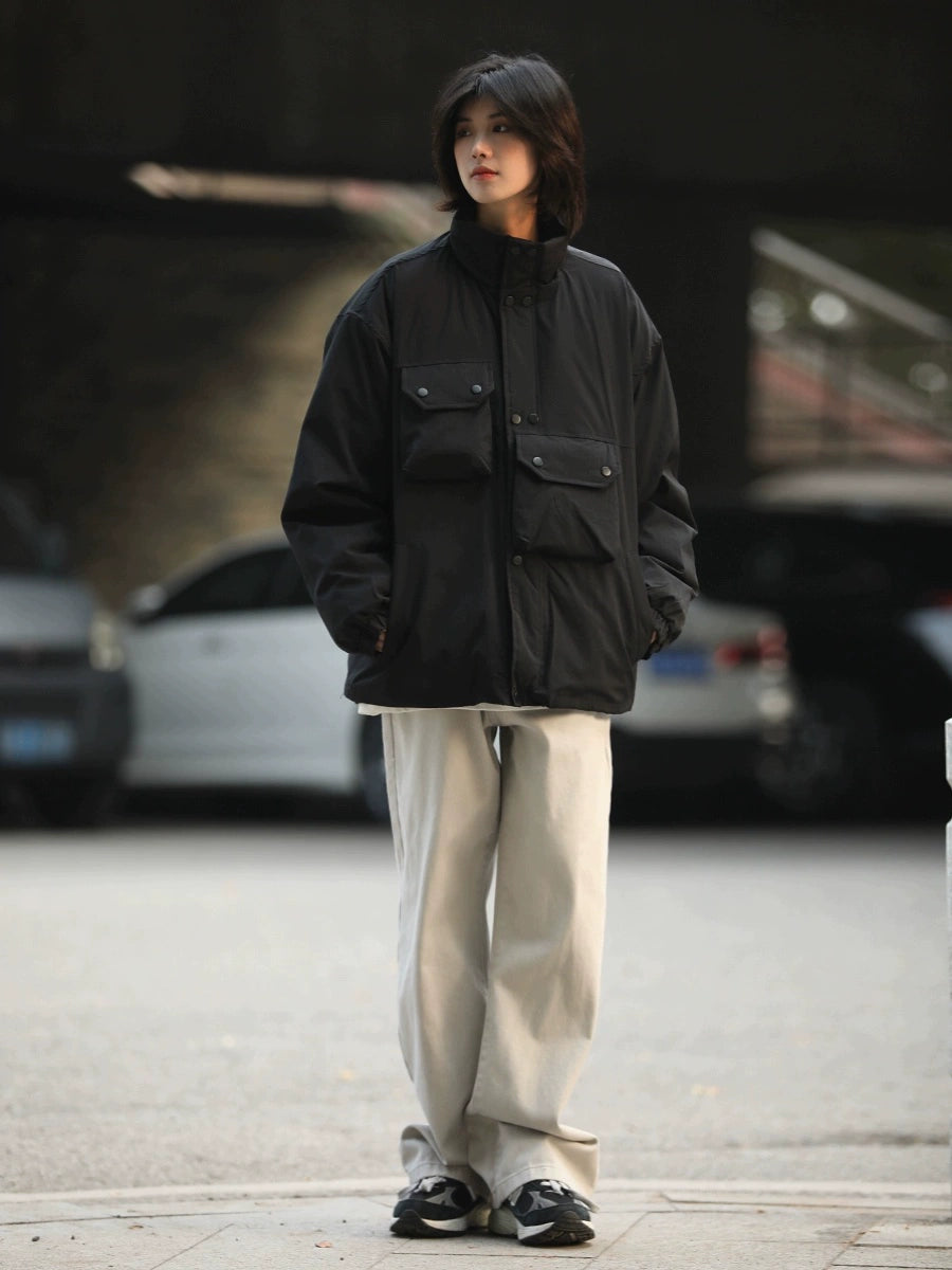 Stand-up collar padded jackets, No.1045