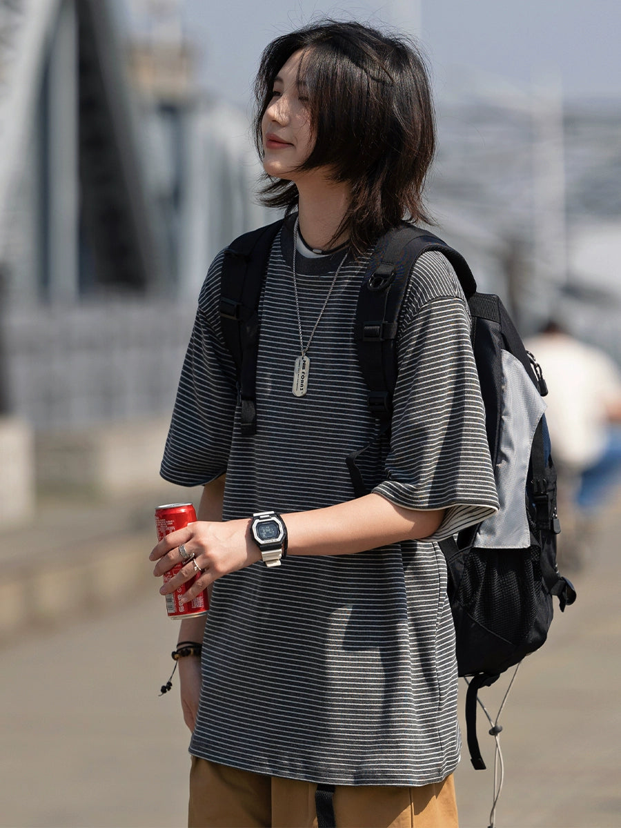 Striped short sleeve t-shirt No.723