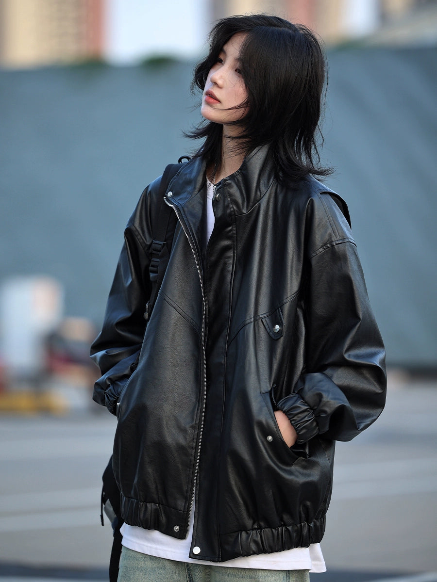 Vegan leather jacket, No.869