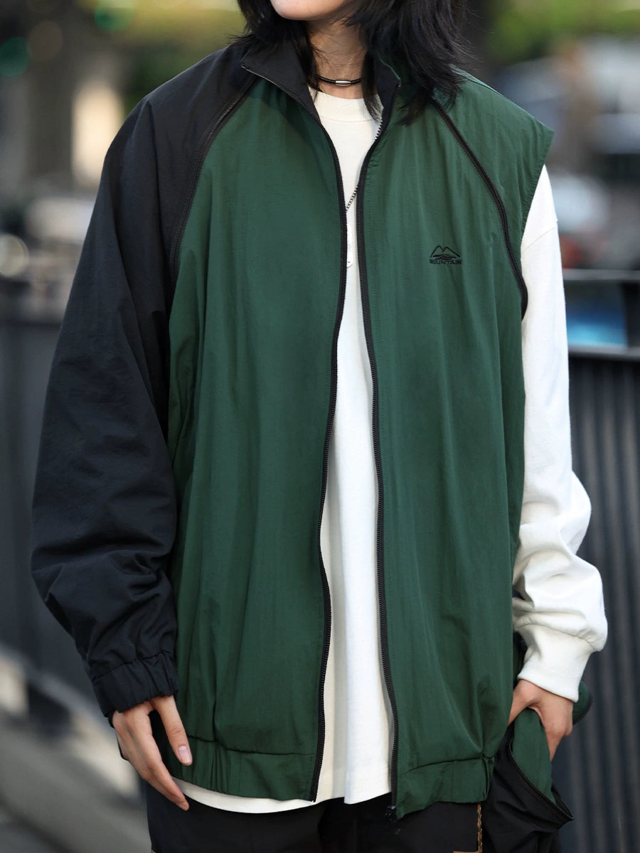 Reversible design sleeve detachable vest jacket No.847