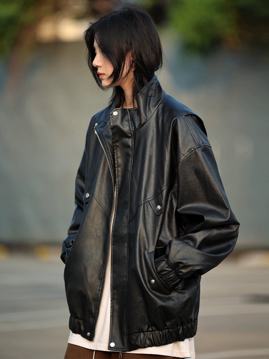 Vegan leather jacket, No.869