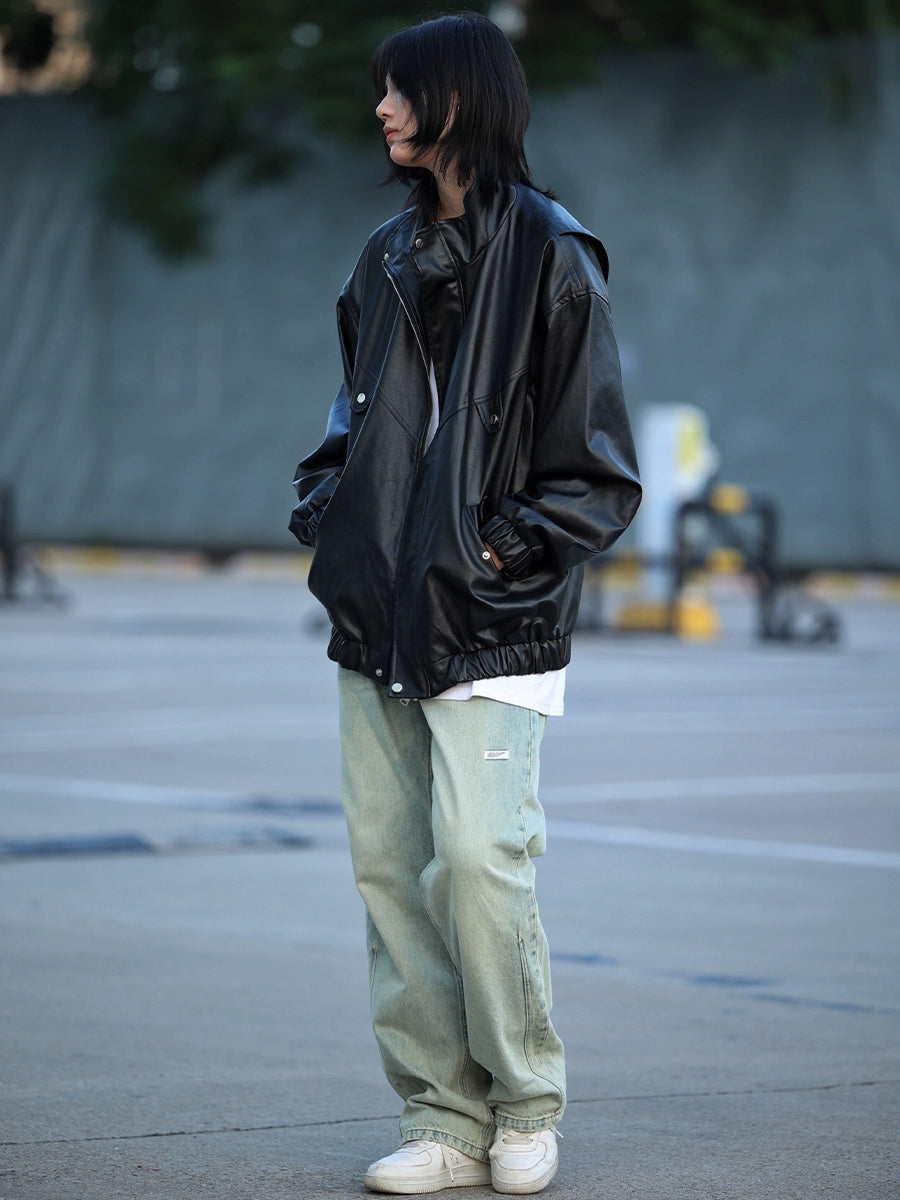 Vegan leather jacket, No.869