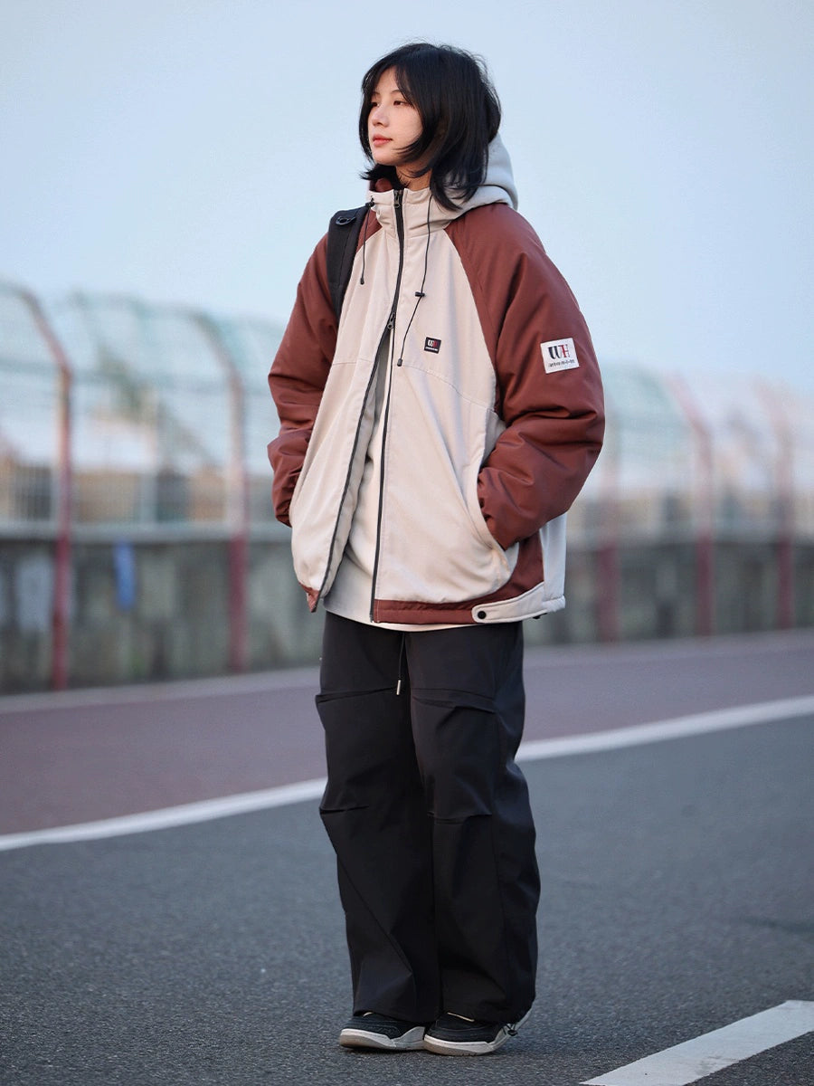 Raglan sleeve padded jacket, puffer No.1100