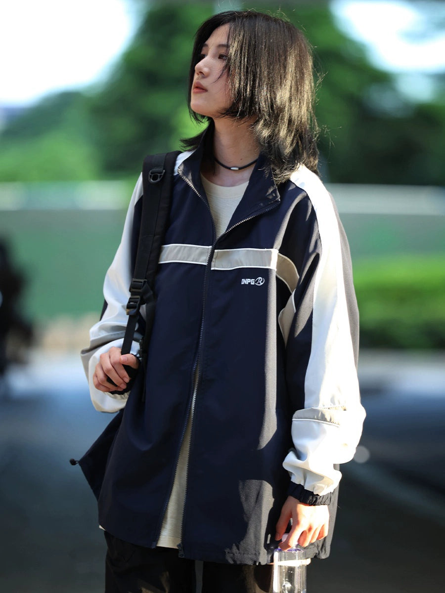 Stitching jacket outdoor casual stand-up collar jacket No.826