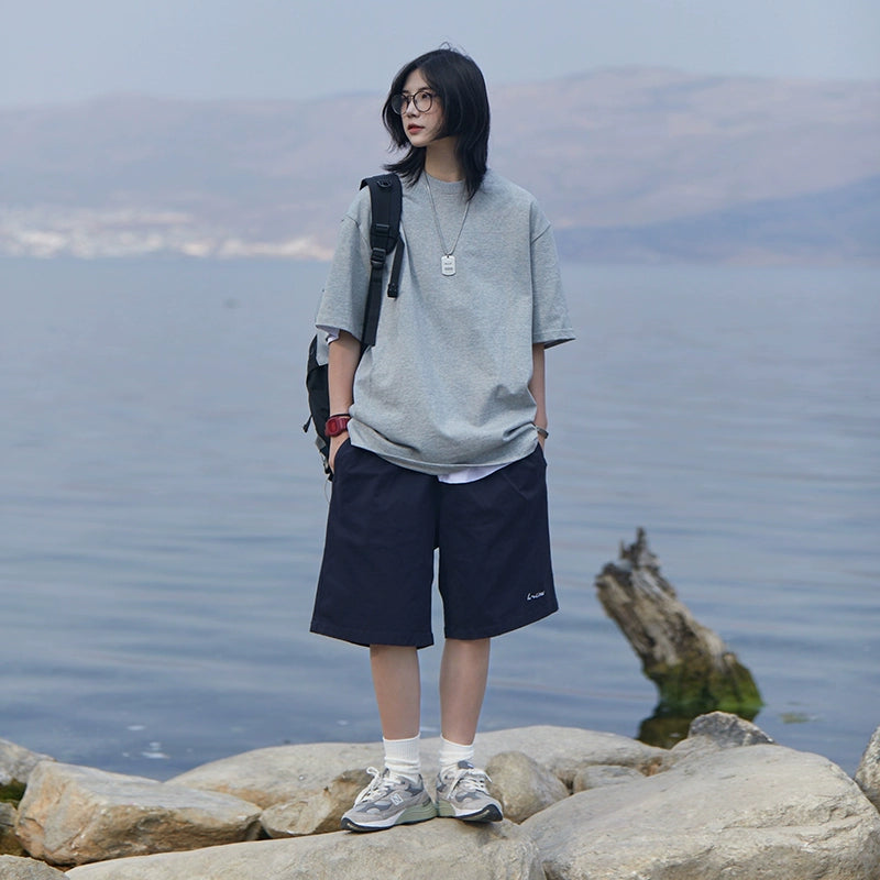 short-sleeved t-shirt solid color No.227