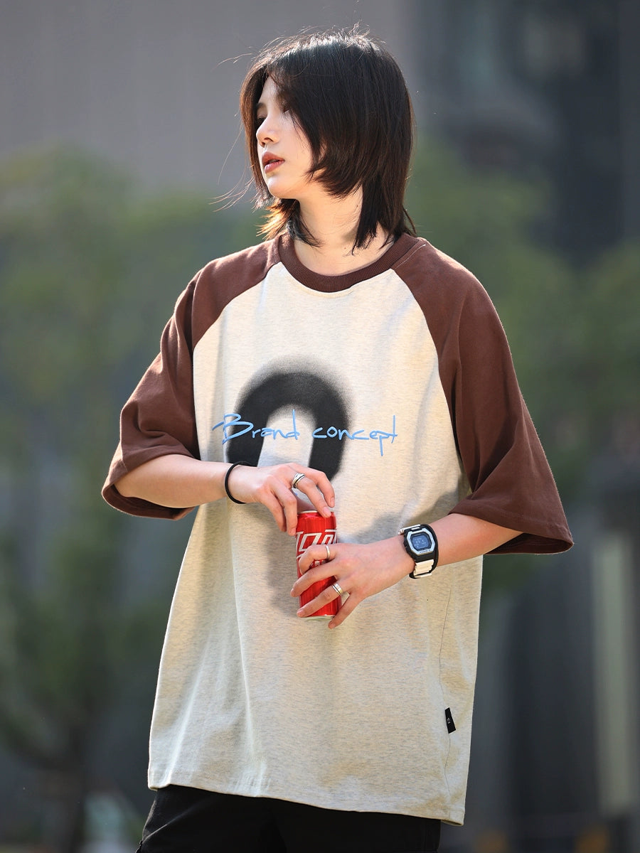 Short-sleeved printed T-shirt No.566