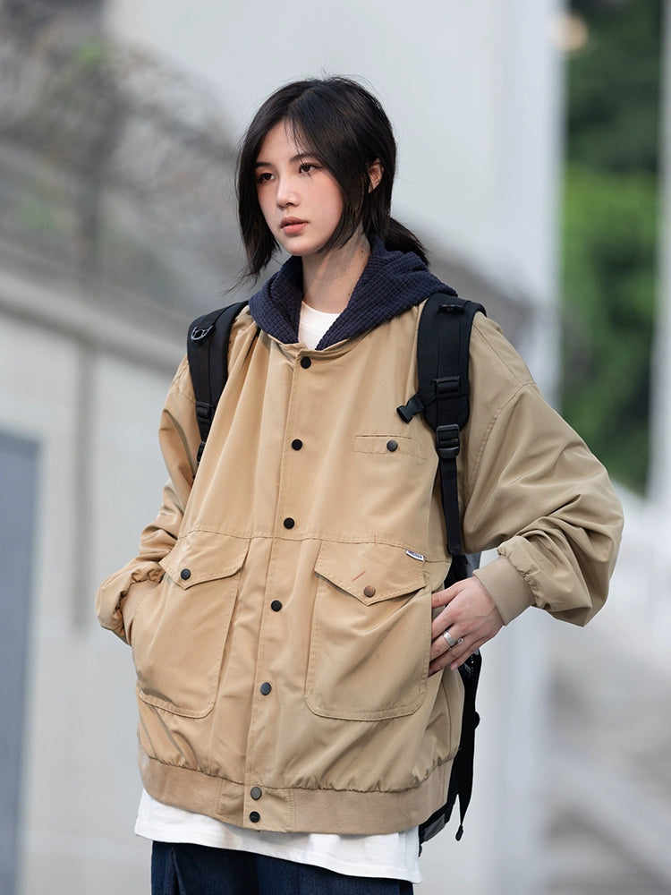fake two-piece hooded jacket No.103