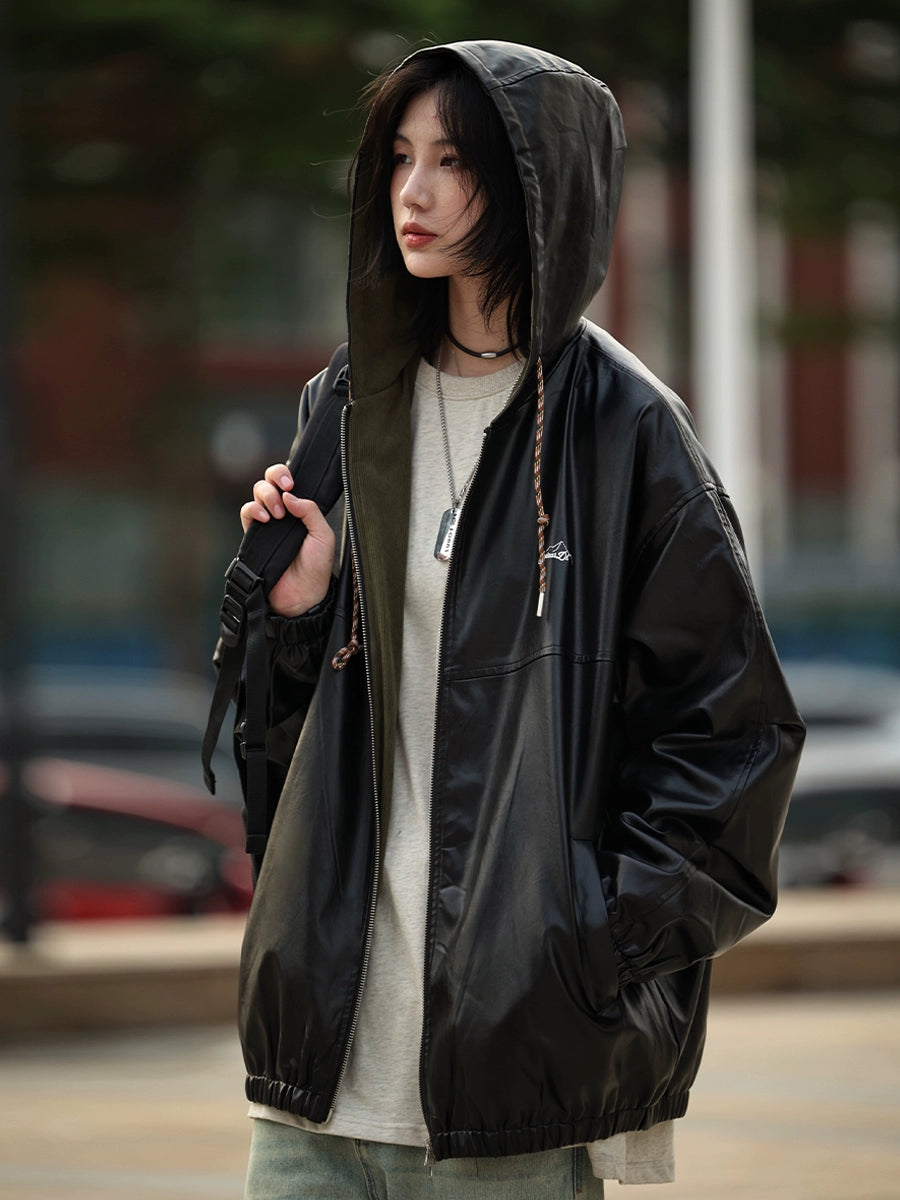 Vegan leather jacket No.856