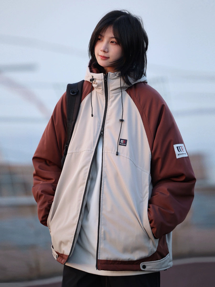 Raglan sleeve padded jacket, puffer No.1100