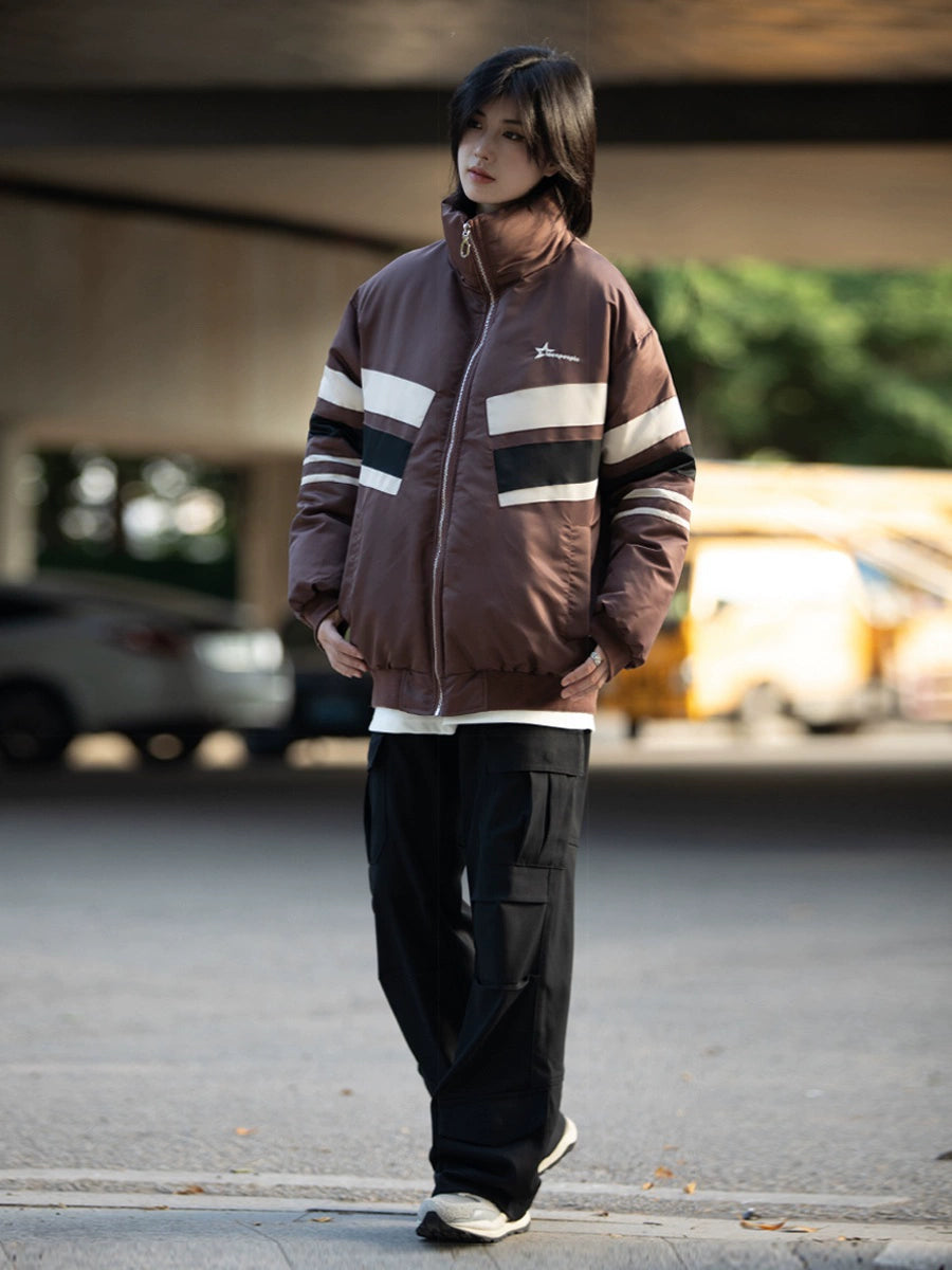 Loose warm bread jacket, puffer No.1109