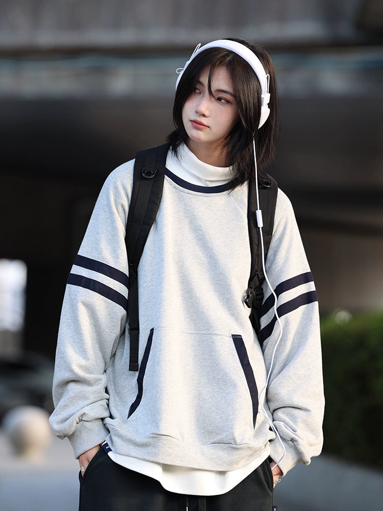 Round neck sweater, sweatshirt No.411