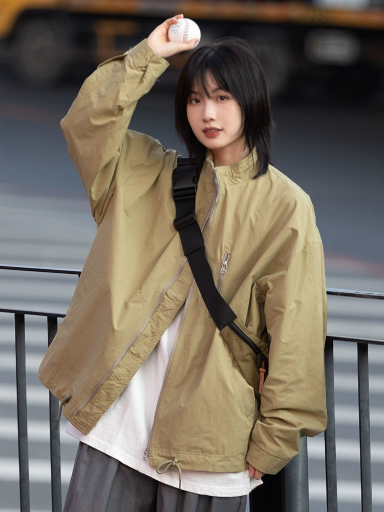 Zipper cardigan jacket No.408