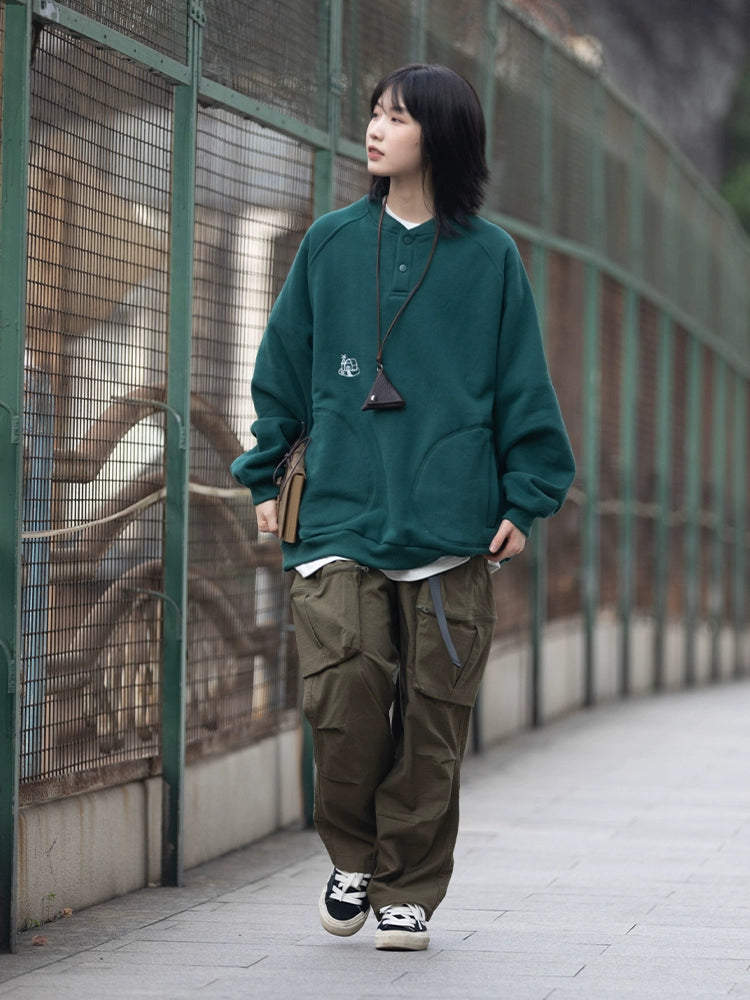 Loose casual straight long pants No.88