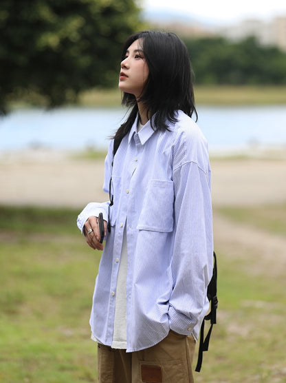 Loose shirt, long-sleeved outer wear No.360