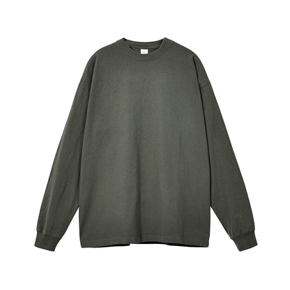 solid color long-sleeved t-shirt No.406