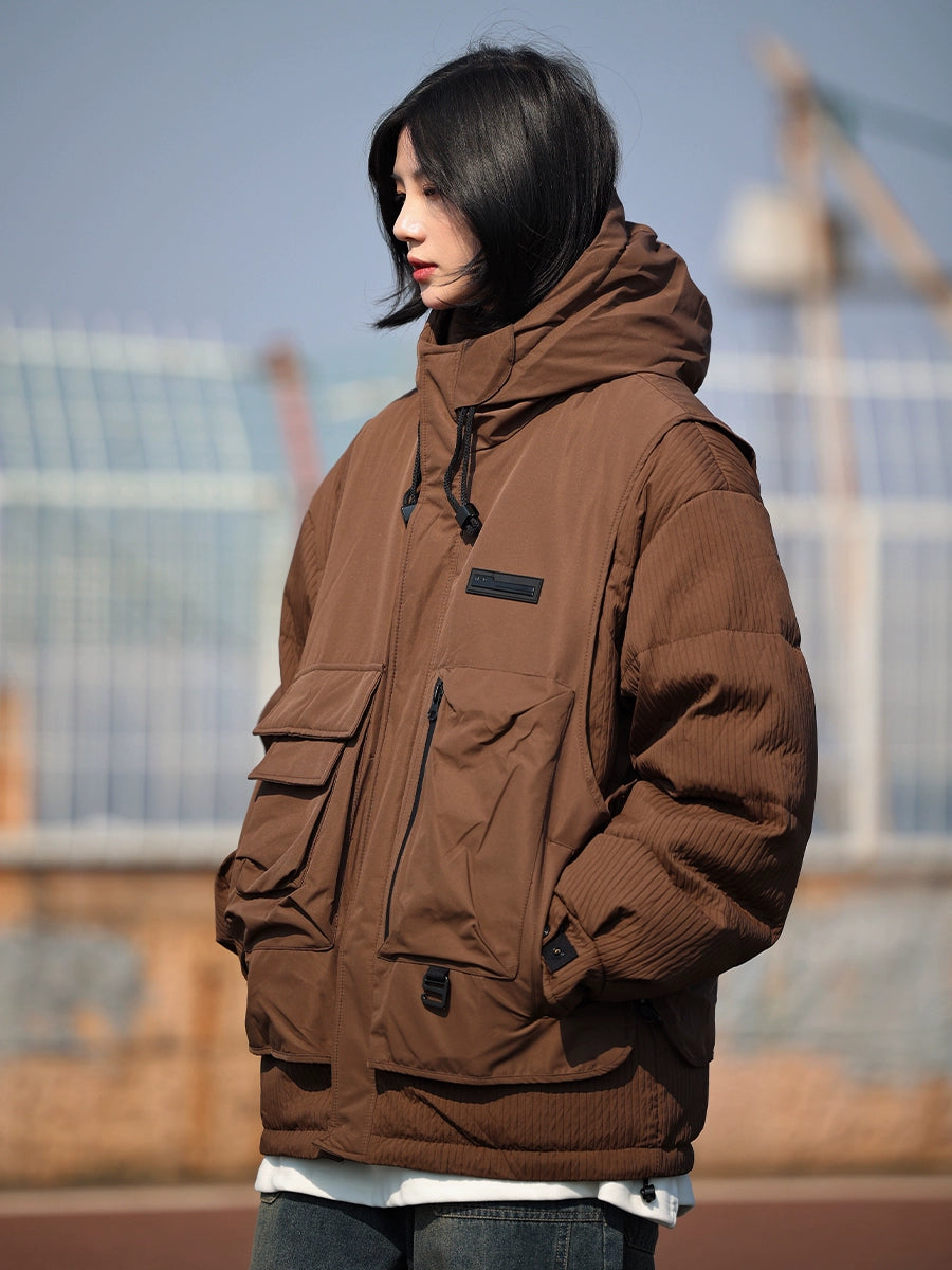 [DUCK DOWN] fake two-piece down jacket, puffer No.1130