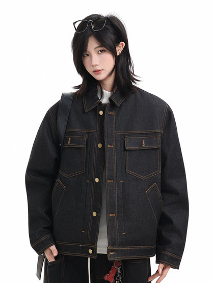 Quilting denim jacket No.1689