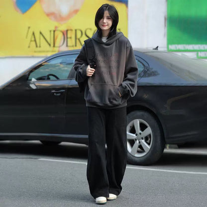 Washed heavy hooded sweatshirt No.1494