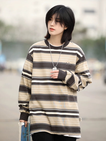 Striped crewneck tshirt No.1152