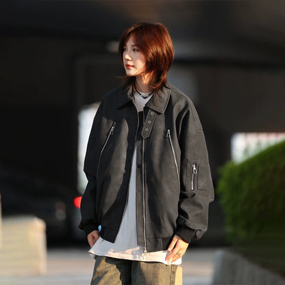 PU leather jacket No.1362