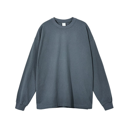 solid color long-sleeved t-shirt No.406