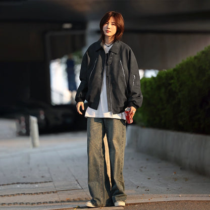 PU leather jacket No.1362