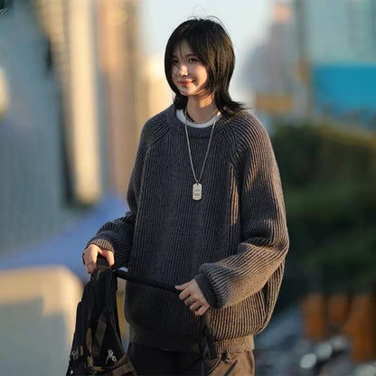 Loose sweater men's and women's pullovers No.1407