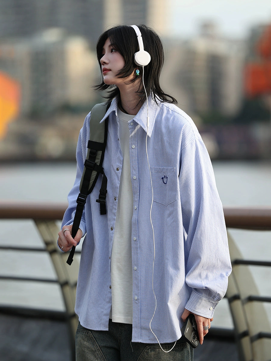 Retro long-sleeved shirt No.1233