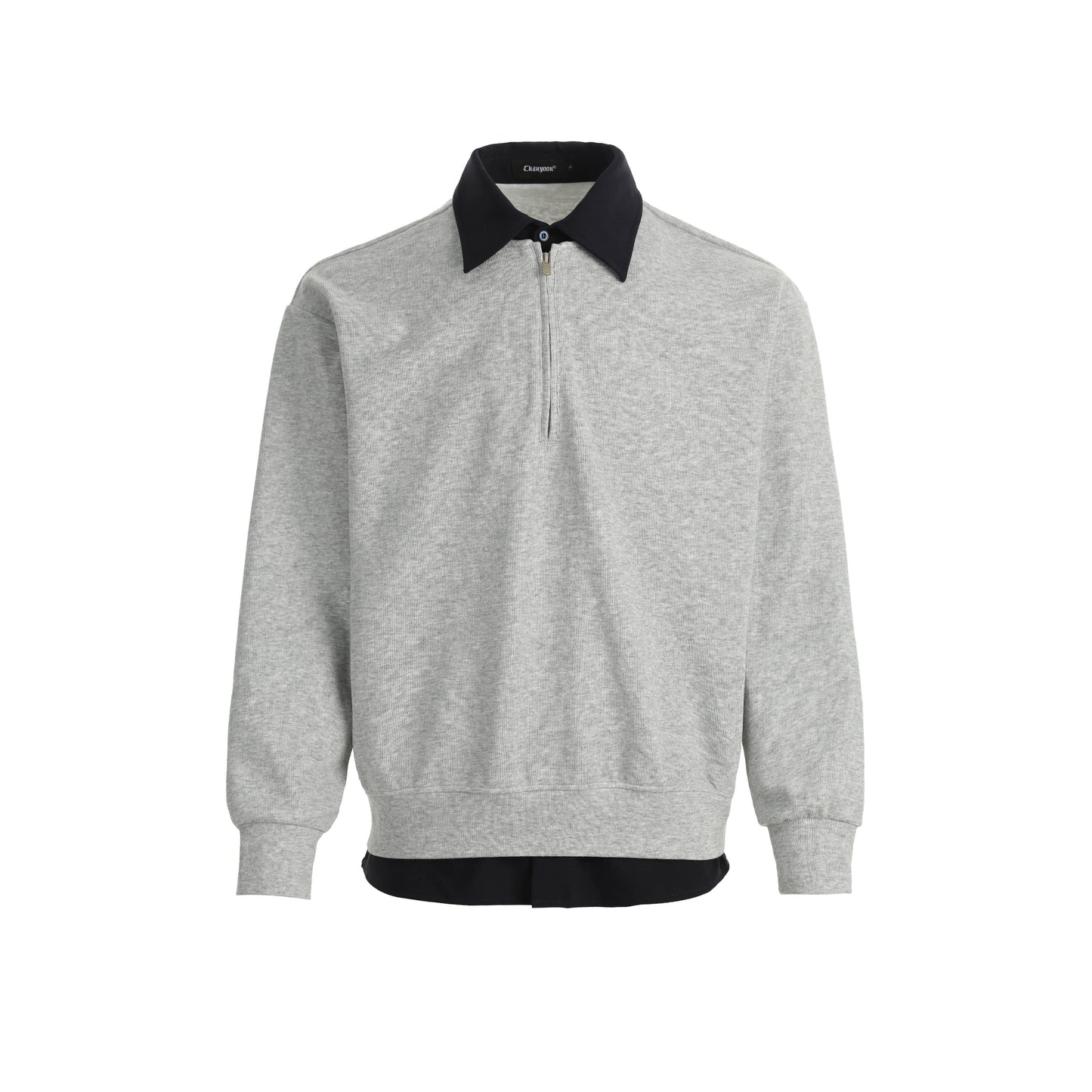 Half Zip-Up Shirt Knitwear No. 1651