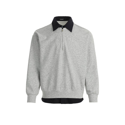 Half Zip-Up Shirt Knitwear No. 1651