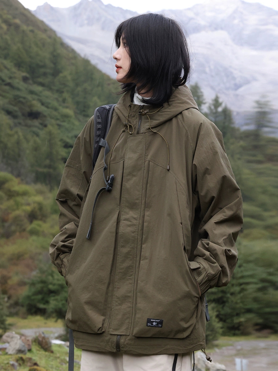 Winter loose hooded jacket No.968