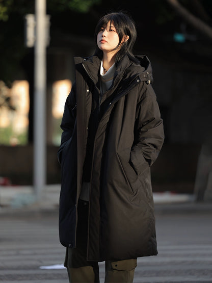 90 white duck down, long down jacket No.1456