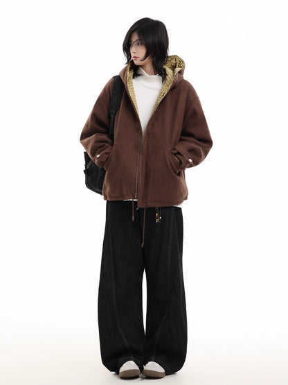 Quilted Hooded Coat No. 1654