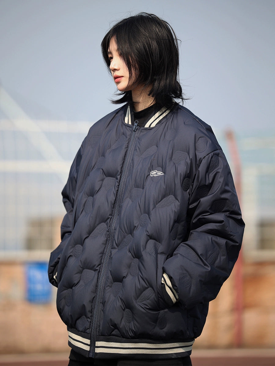 [DUCK DOWN] Baseball collar down jacket No.1123