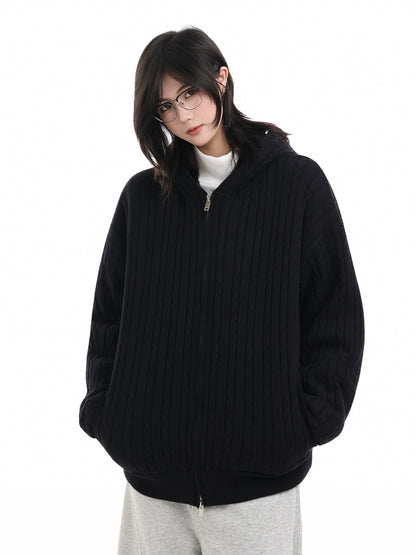 Fleece Hooded Zip-Up No. 1641