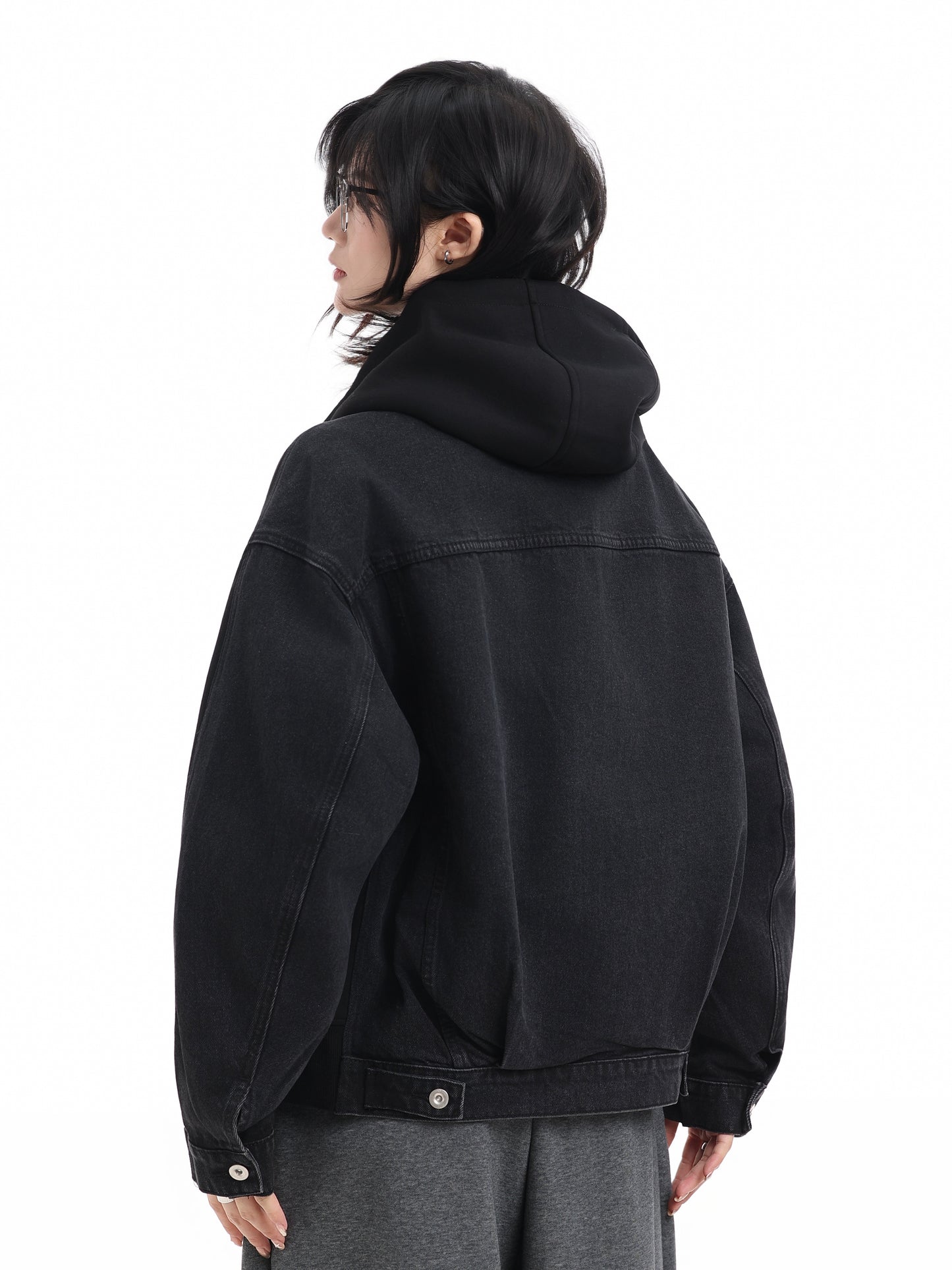 2-in-1 Duck Down Detachable Hooded Zip-Up No. 1706