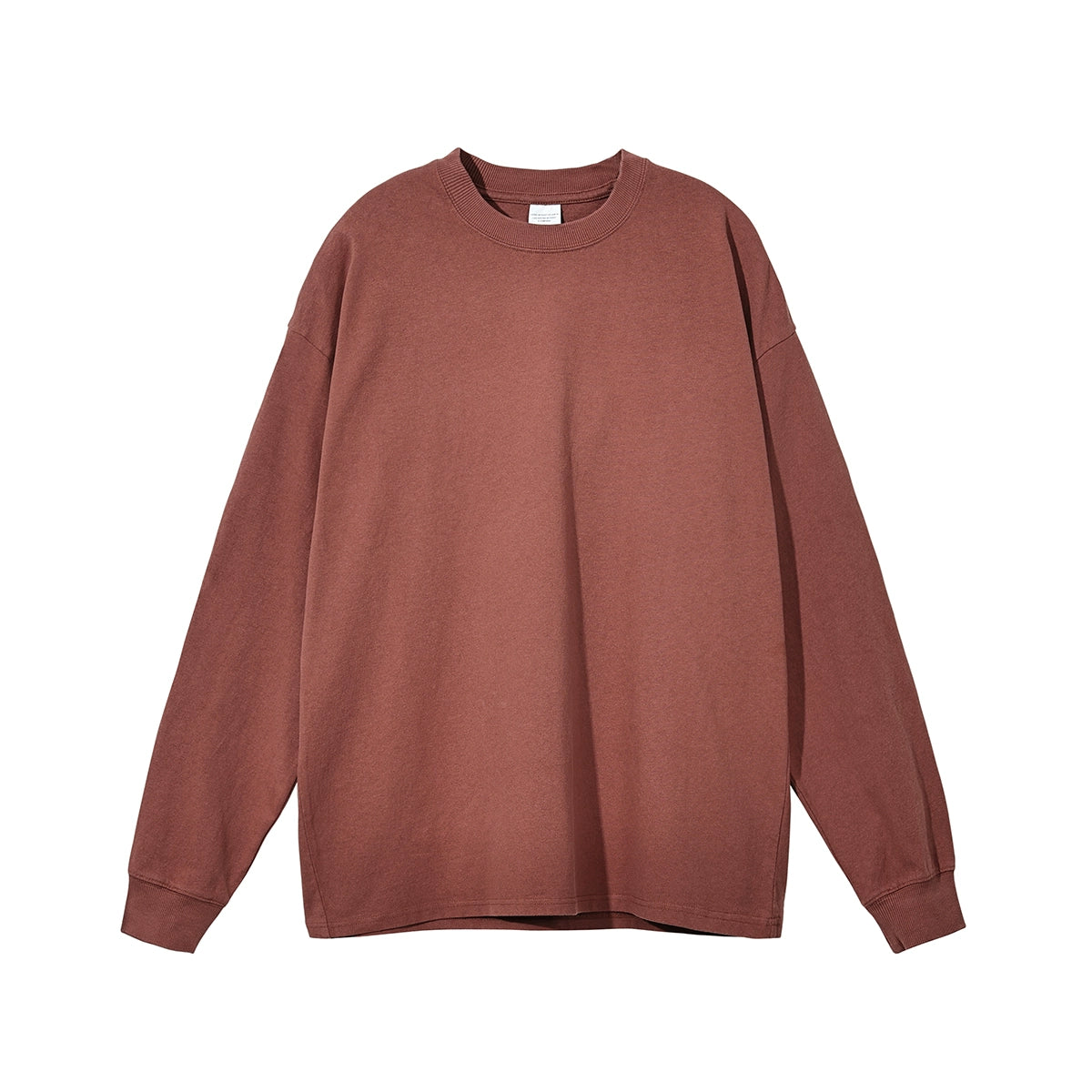 solid color long-sleeved t-shirt No.406